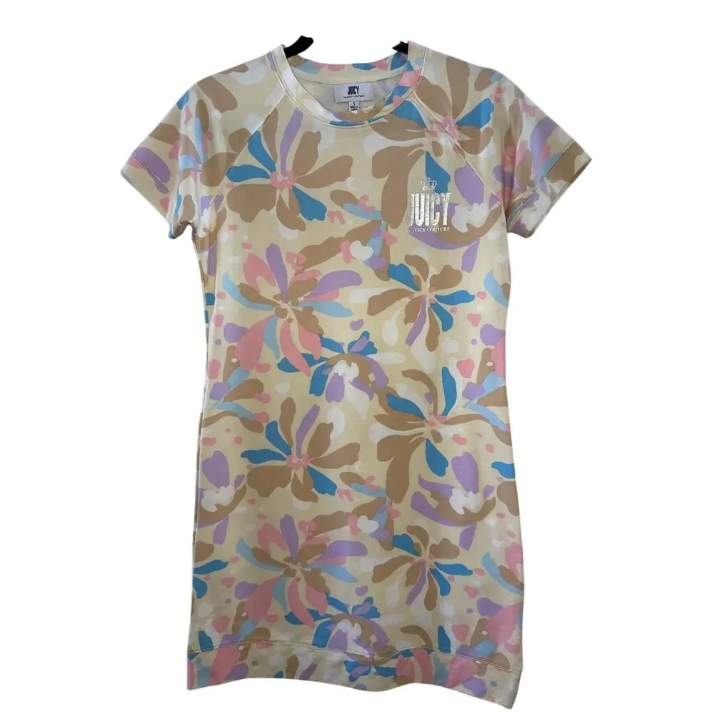 Juicy by Juicy Couture Firework Floral Pebble Dress Size S - Picture 1 of 5
